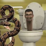 Python Snake Kill Skibidi Toilet Backrooms